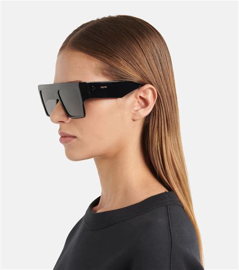 celine sunglasses flat top|celine transparent sunglasses.